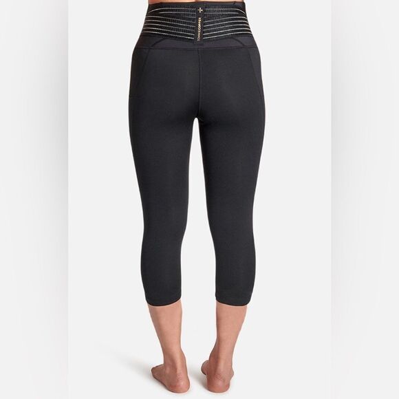 NWT Tommie Copper Plus Size Black Adjustable Back Support Capri Leggings -  3XL - Picture 3 of 8